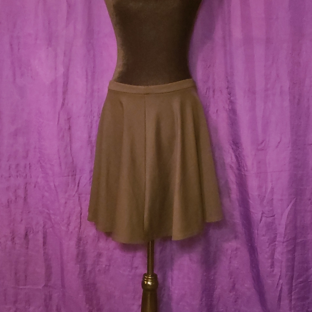 Aqua black swing skirt med